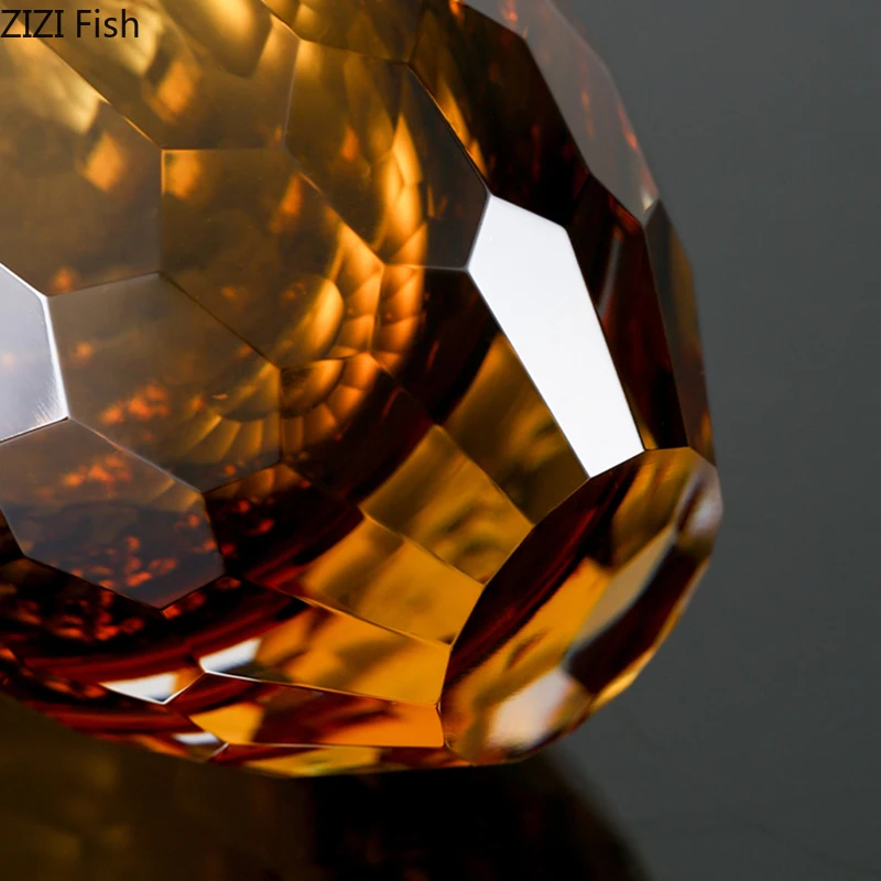 Hexagonal Texture Glass Vase Transparent Flowers Pots Desk Decoration Flower Arrangement Round Floral Vases Room Aesthetic Decor 3
