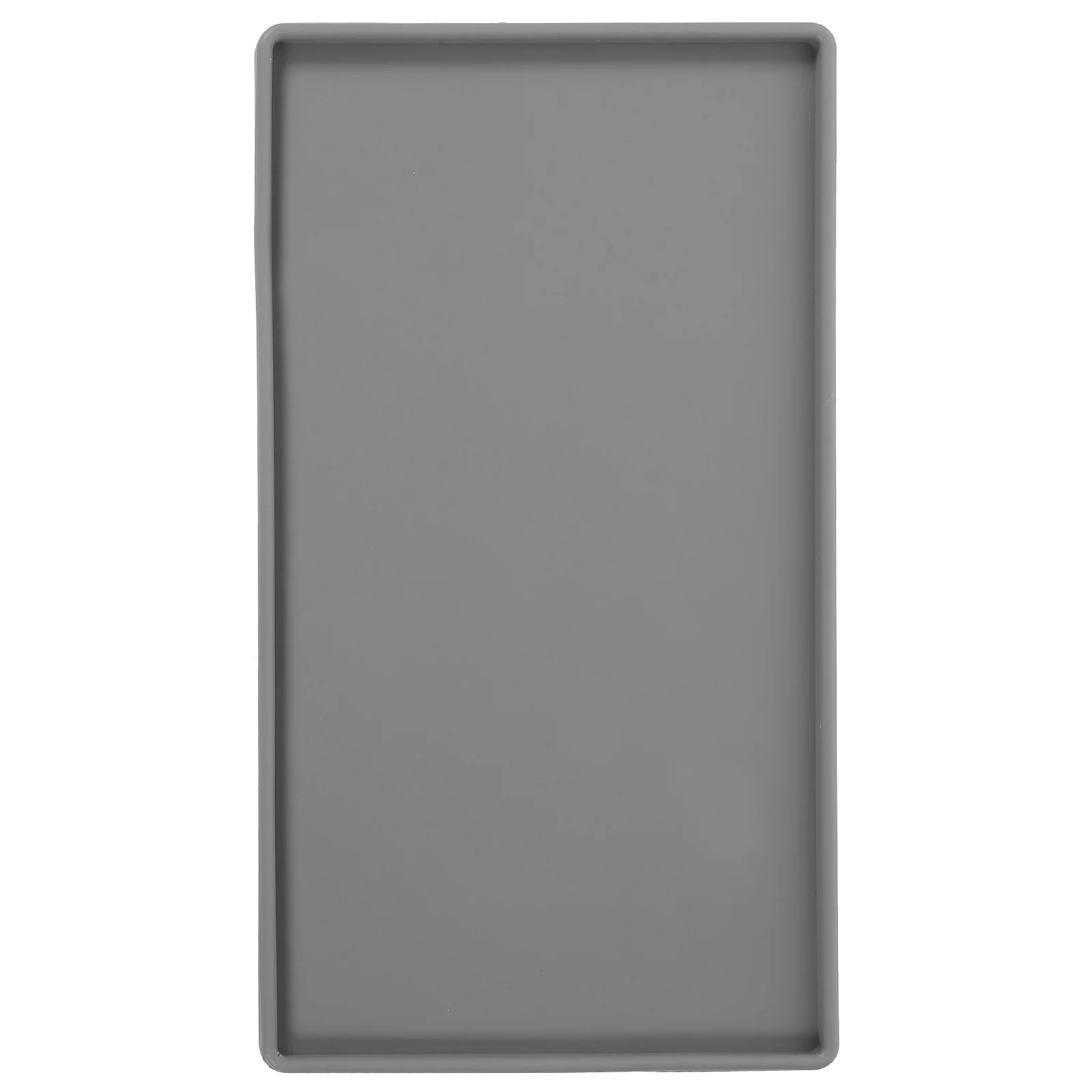 Non-slip Mat Vanity Tray Bath Tub Silicone Storage Plate Toilet Tank Small For Bathroom Jewelry Organizer