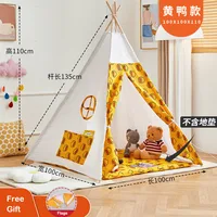 Children's Tent Teepee Tent for Kids Portable Tipi Infantil House for Kids Play House Kids Tents LED Lights Decoration Carpet 1