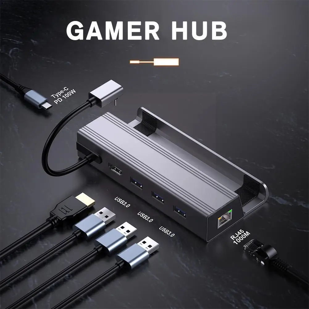 

Паровая док-станция 6 в 1, 60 Вт, 1000 Мбит/с, HDMI