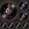 Menddy Hannibal Lecter Fictional Character Vinyl Record Wall Clock Who's Hungry Serial Killer Memorial Handmade Art Horror Clock 6