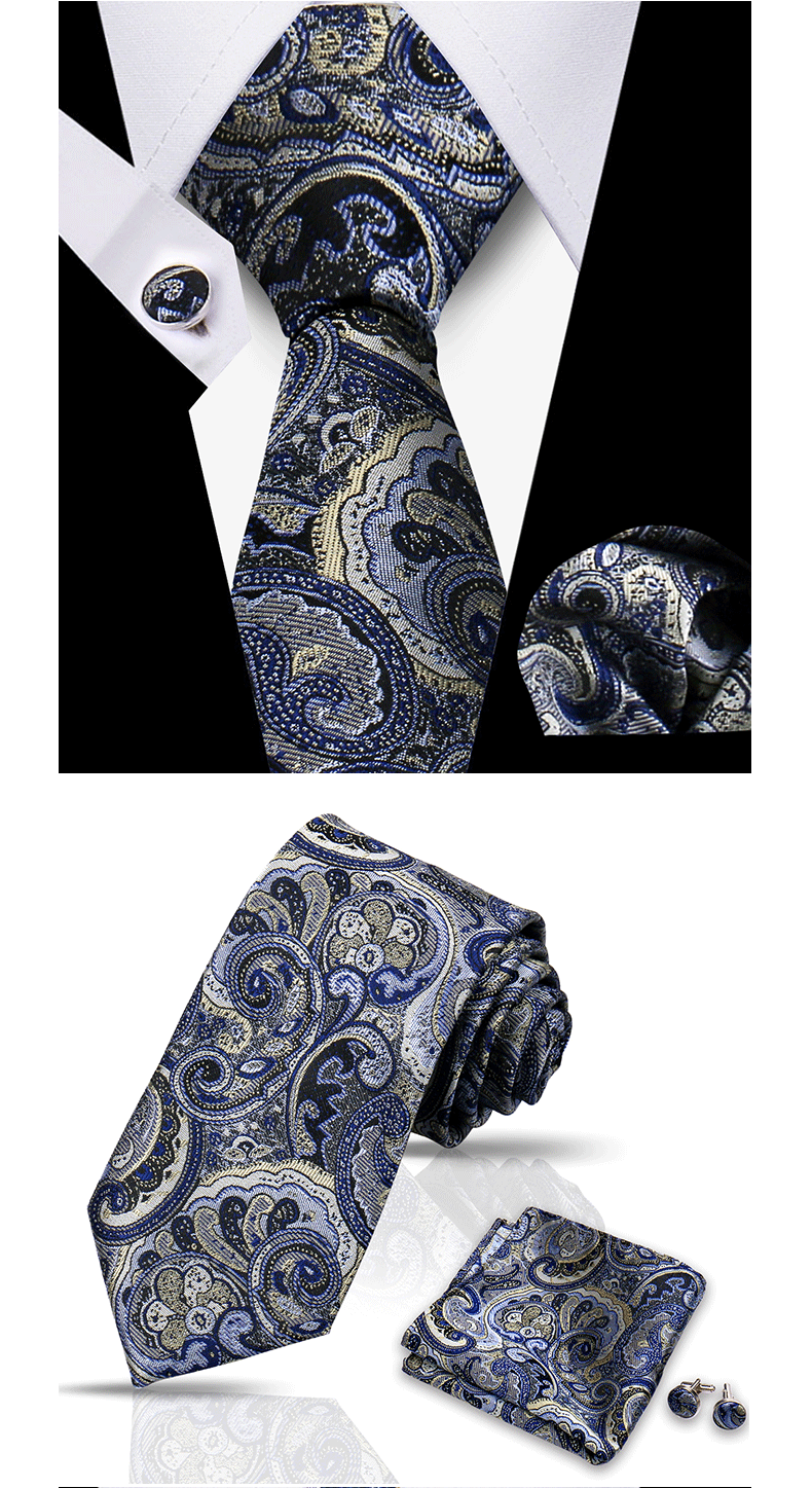 Krawatte für Männer, klassisch, kariert, Taschentücher, rote Krawatte, Manschettenknöpfe für Männer, Bluse, Business, Hochzeit, Accessoires, Damen, Kragen, Mann, Geschenk – Detail 22