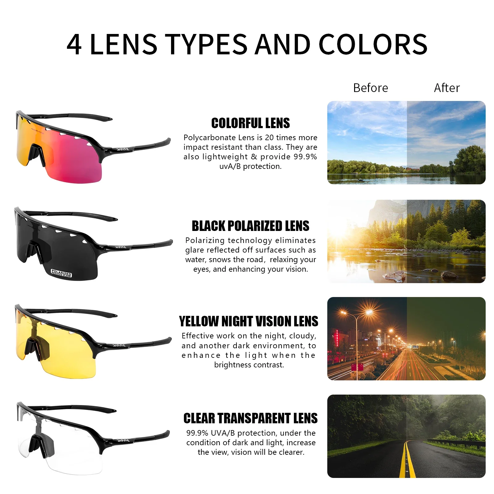 2022 Polarized Ski Goggles UV400 Snowboard Sunglasses Outdoor Winter Sports Glasses 3