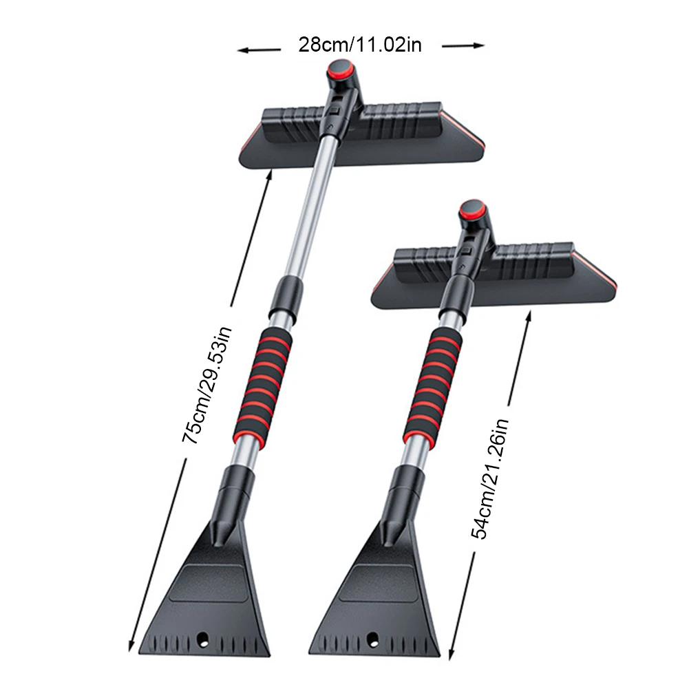 Extendable Ice Scraper Snow Brush Car Accessory