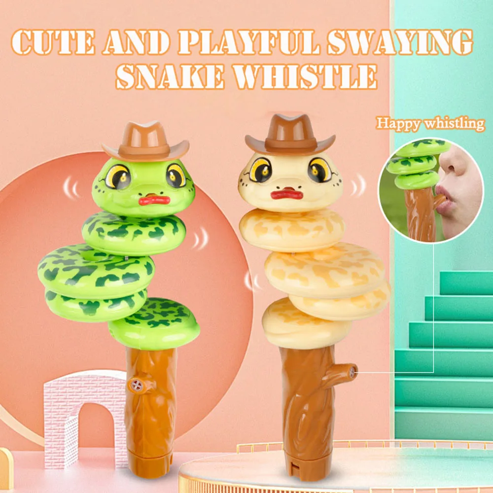 

Kids Twisted-function Snake Toys Flexible Swing Whistled Plaything For Kids