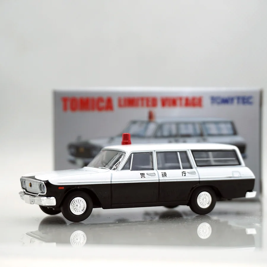 

TOMYTEC 1/64 TLV 204A Police car painting Crown Patrol car alloy trolley model collection decoration