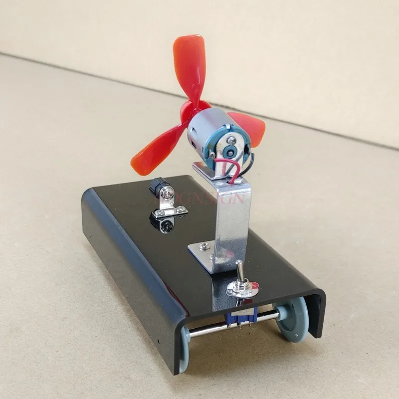 Action force and reaction force Wind trolley Recoil propeller Air recoil dynamic science and physics experiment physics experimental equipment