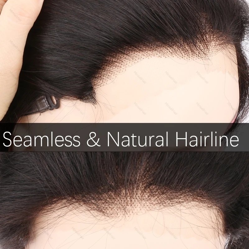 Topper per capelli in pizzo con fascia in capelli umani veri - immagine 6