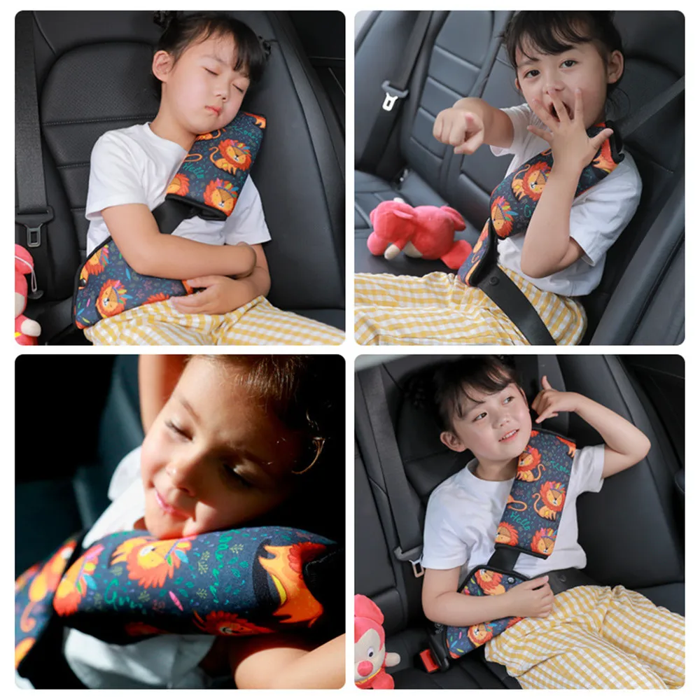 Car Seat Belt Adjustment Holder Seatbelt Padding Cover For Baby Child Kids Anti-Neck Safety Shoulder Positioner Shoulder Pad Kit