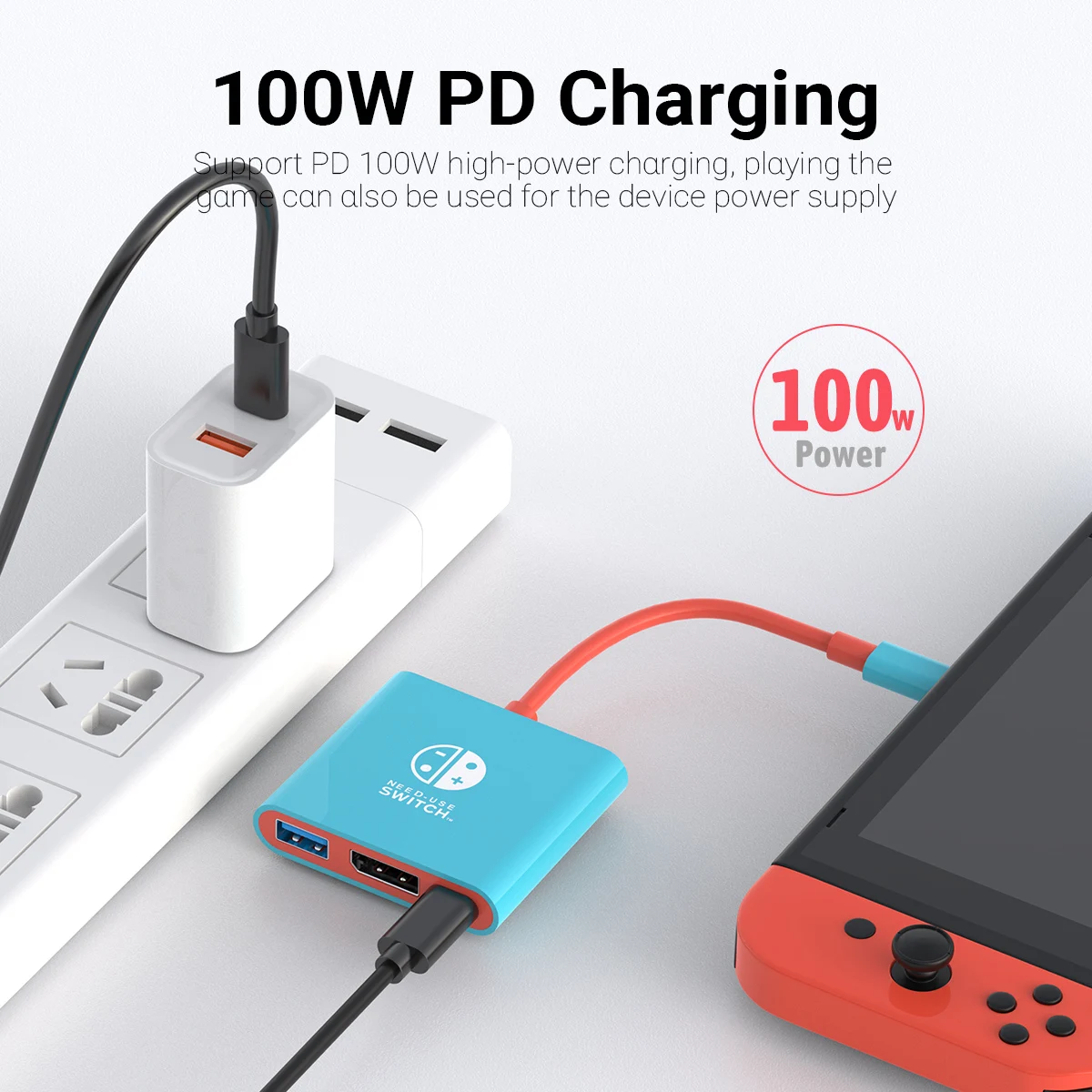 Game dock adapter Gopala Portable DisplayPort Switch Dock Replacement for Nintendo Switch Dock DP TV Adapter Switch Travel Dock OLED