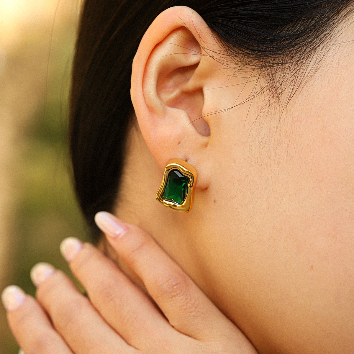 Huangchao Süße 26-teilige Mode Retro Edelstein Gemischter Schmuck Party Casual Y2k Gothic Stil Ohrringe Damen Partygeschenke – Detail 34