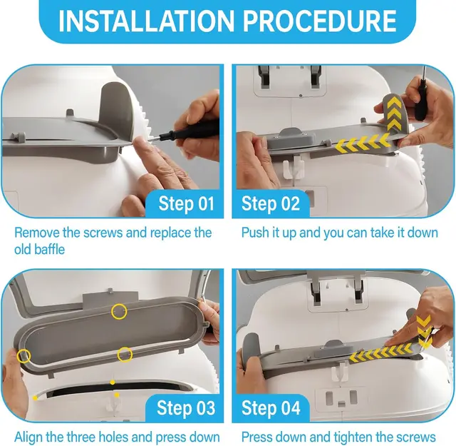 TONEPIE Automatic Cat Litter Box Accessories Self Cleaning Toilet Litter Mat Cat Supplie for Cat 6