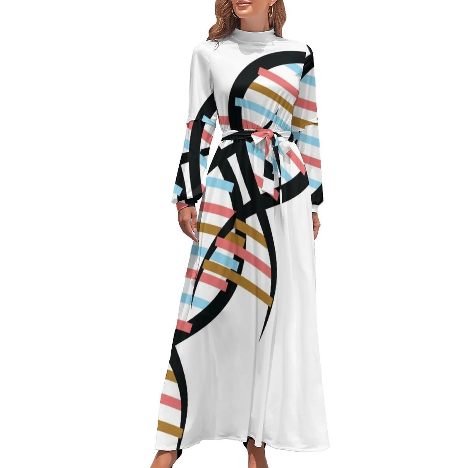 thumbnail image 1 of Vestido largo DNA vestidos de fiesta 2024 mono de verano para mujer Ropa de mujer vestidos de noche para mujer, 1 of 5
