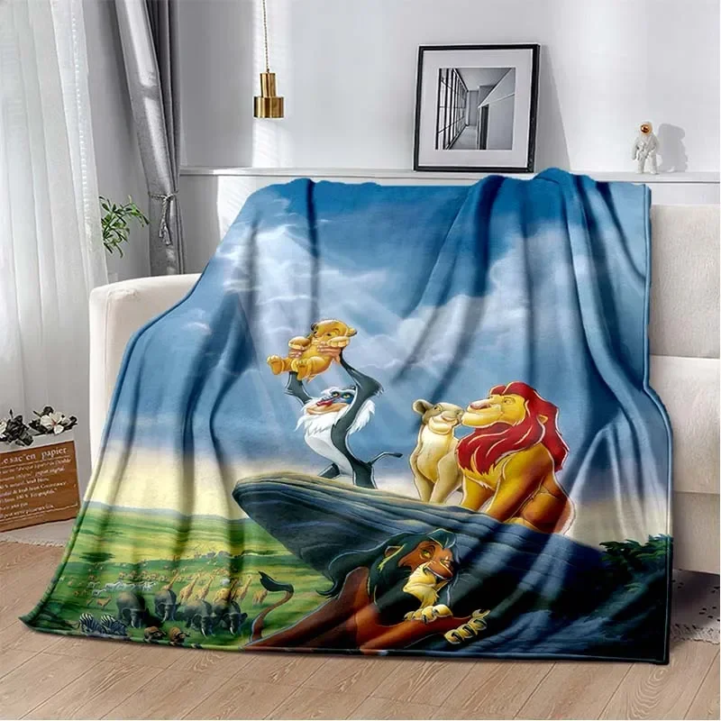 thumbnail image 1 of Manta ligera con estampado de El Rey León de Disney para sala de estar, dormitorio, habitación de los niños, manta cálida, regalo de Navidad, 1 of 5