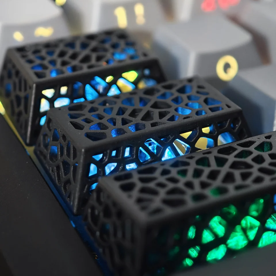 Novelty Artisan Keycap Resin Bird Nest Shine Through Keycaps For