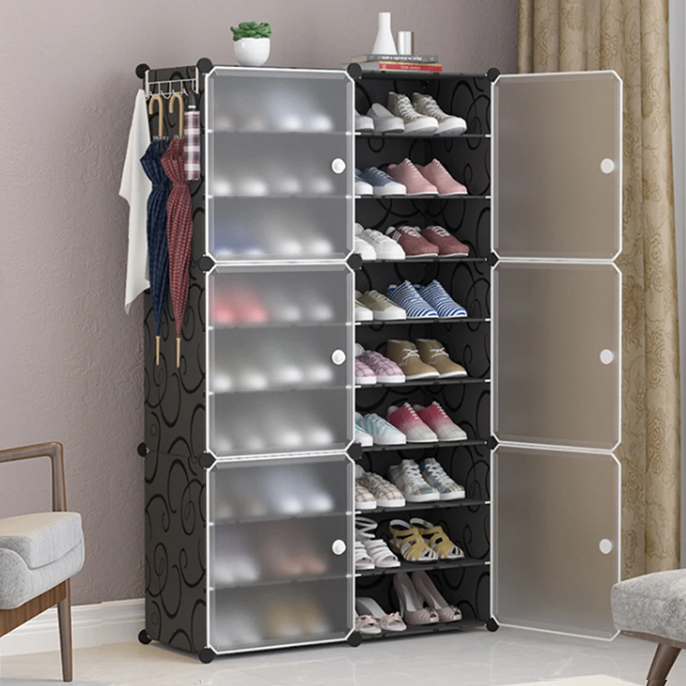 Modern and simple shoe rack multi-layer space-saving and economical home dustproof cabinet large-capacity shoe rack