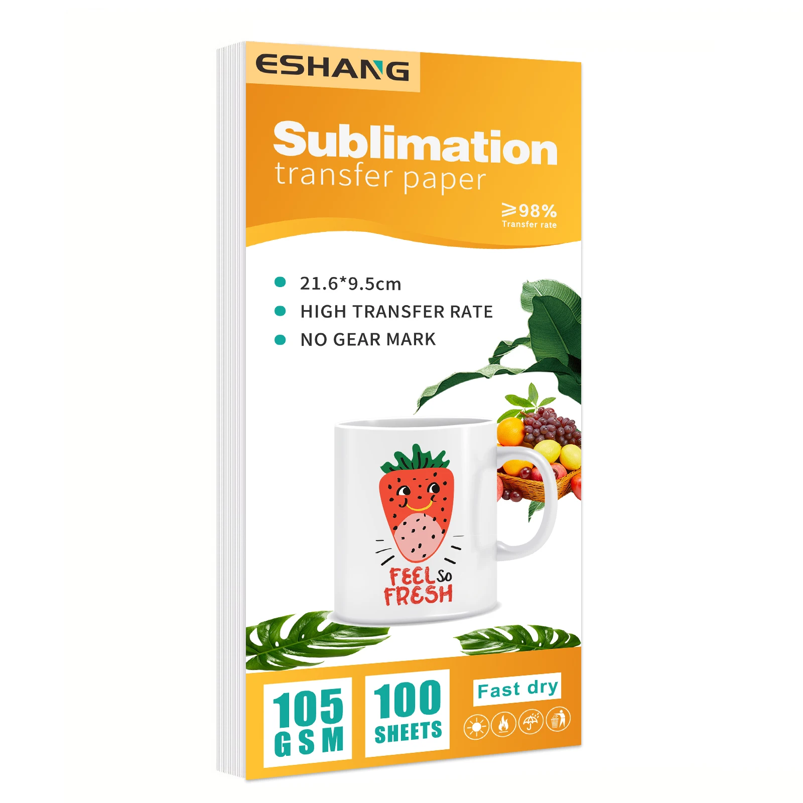 A4/Letter Boyutlu Mürekkep Püskürtmeli Yazıcılar İçin Süblimasyon Kağıdı 105g veya 125g Süblimasyon Transfer Boş Kağıt Malzemesi DIY Tişörtler Kupalar