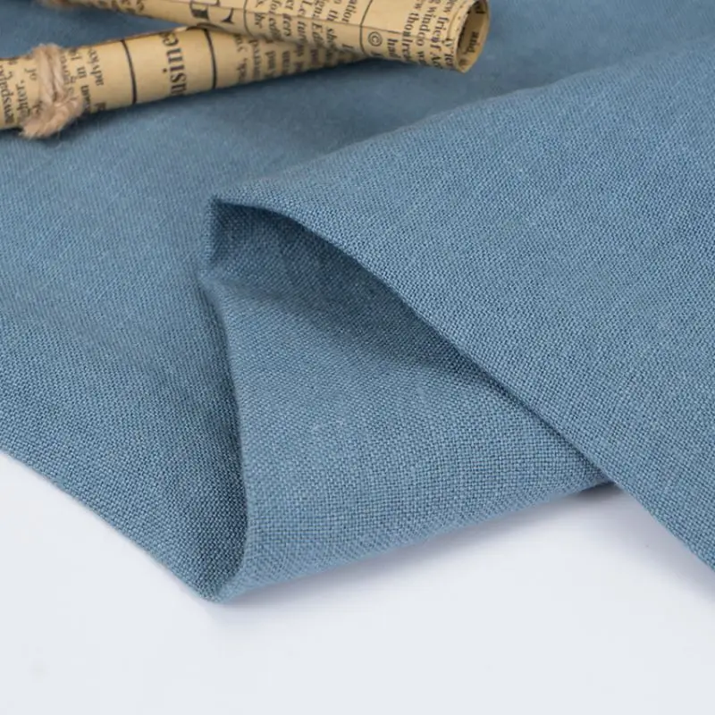 1/2/5M Sand Washed Pure Linen Fabric Spring Autumn Clothing Sewing