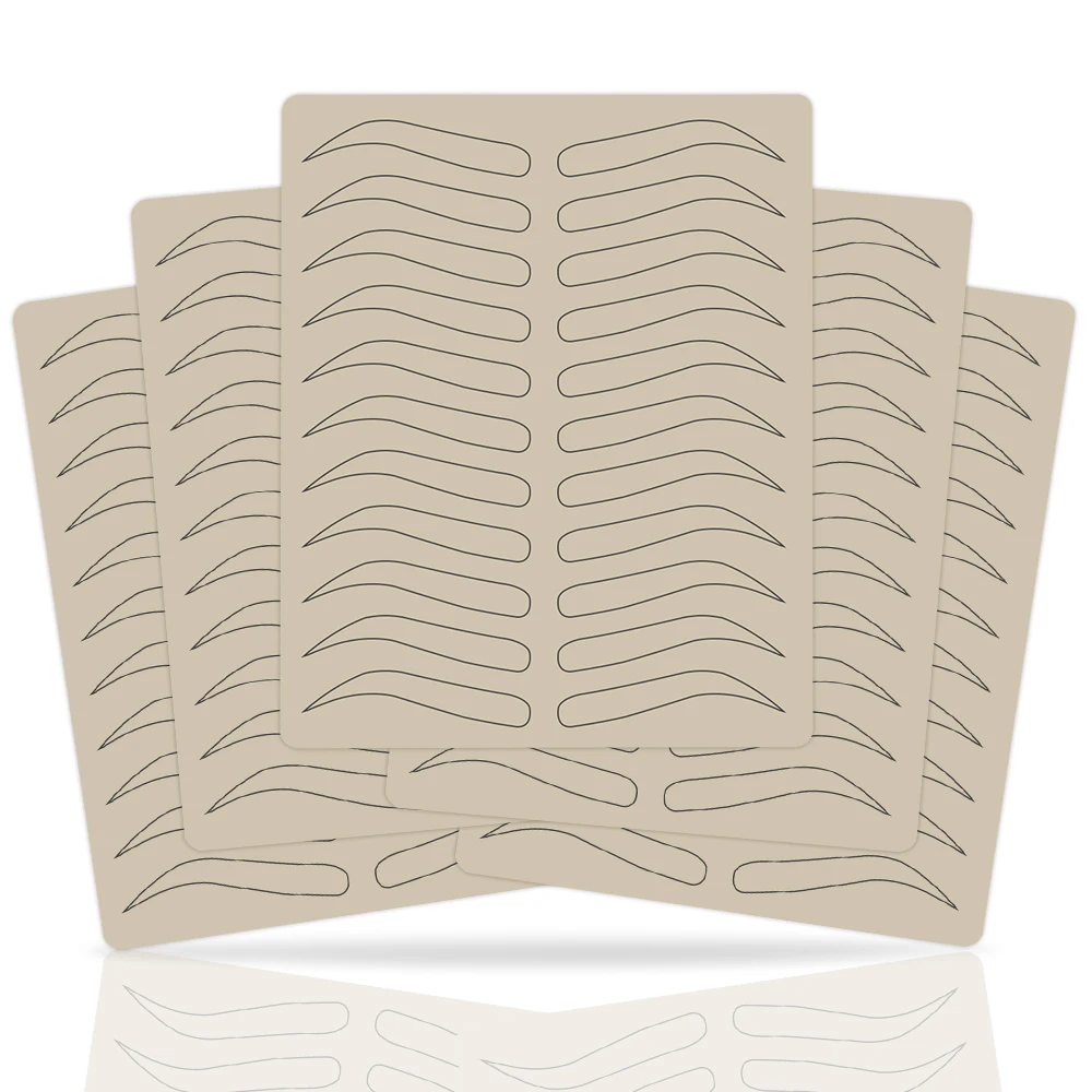 

3/5/10PCS Microblading Eyebrow Tattoo Practice Skin Microblading Fake Skin Practice Eyebrow Training Skin for Beginners