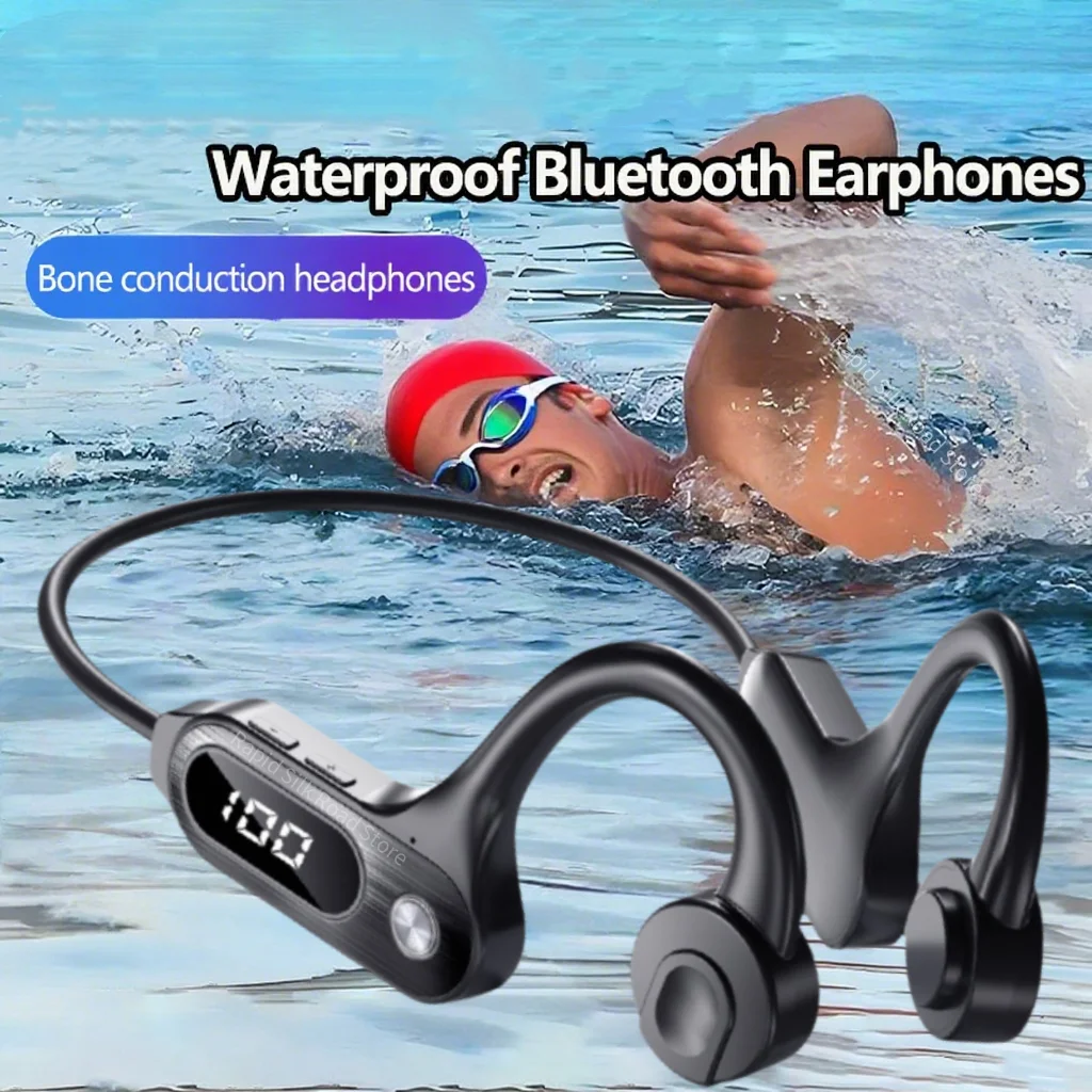 Swimming Earphone Professional Waterproof IPX5 Wireless Bluetooth