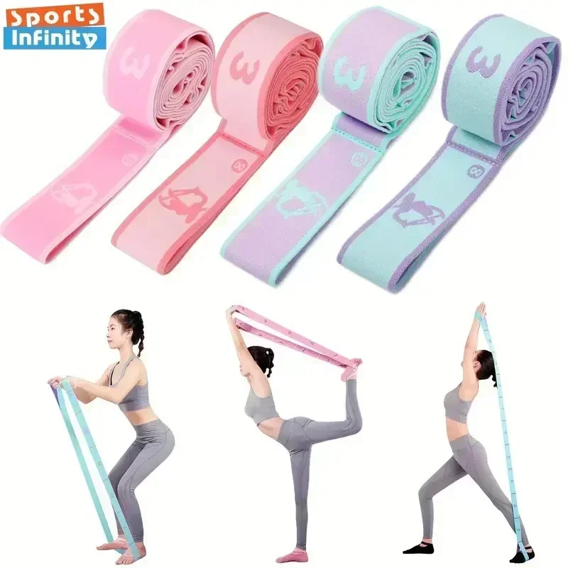 Yoga Resistance Bands Yoga Sport Resistance Bands Pilates Training Gym Fitness Home Exercise Elastic Band Children Dance Yoga Belt Accessories