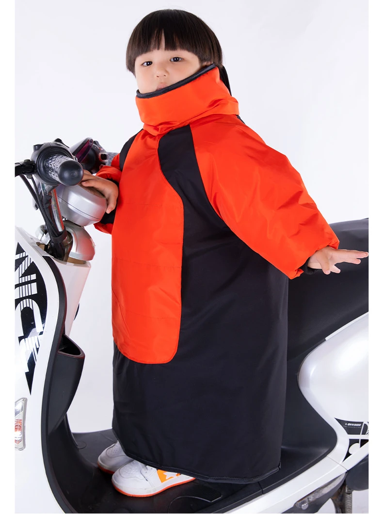 

Motorcycle Windshield Clothing Children Winter Plus Velvet Thickening Scooter Windshield Children Waterproof Cold-proof Clothing