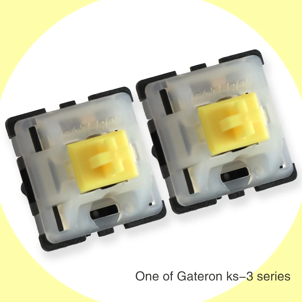 Gateron Leitoso Superior Preto Inferior Amarelo Interruptor Linear 5pin para Interruptores de Teclado Mecânicos - Imagem 6