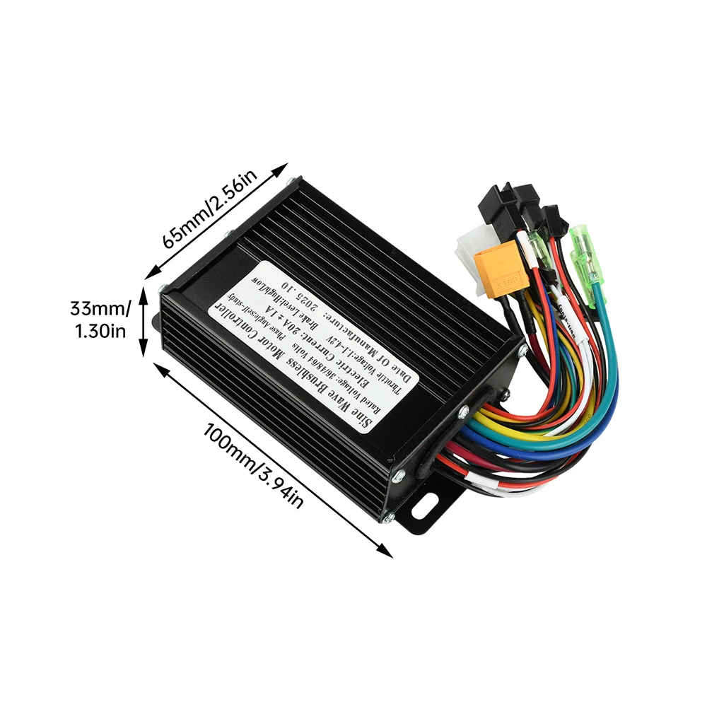 36V 48V 64V 30A 사인파 브러시리스 모터 컨트롤러 750-1500W 3모드 드라이버 SM 커넥터 계기판 전기 자전거 S866
