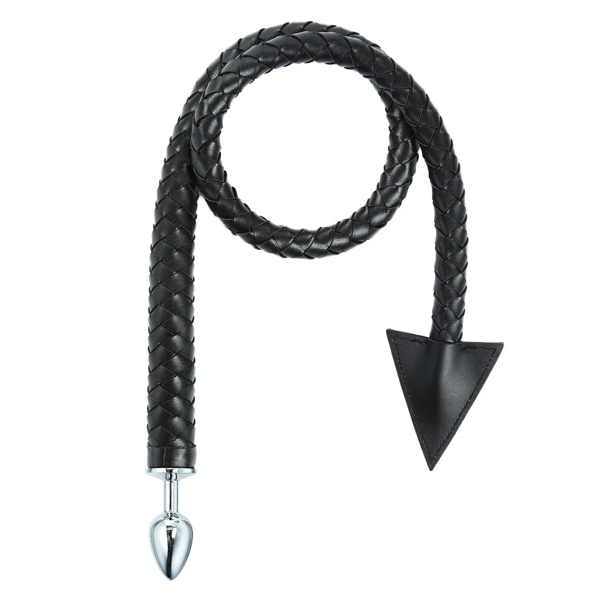 108CM PU Leather Horse Whip Bull Whip Cowhide Horse Riding Costumes Performance Props
