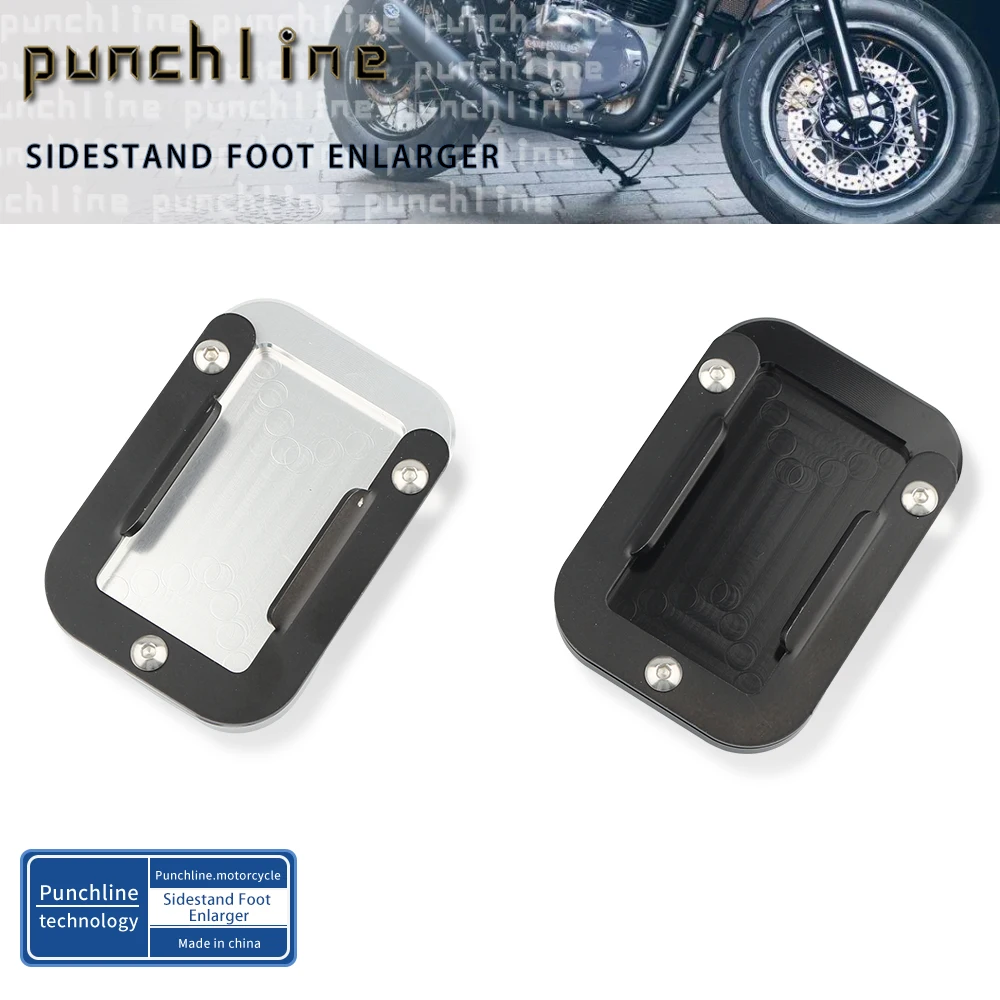 Fit For INTERCEPTOR 650-CONTINENTAL GT 650 GT650-Side Stand Enlarge Kickstand Sidestand Foot Enlarger Pad