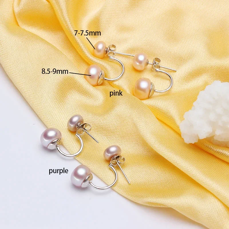새로운 패션 보석 더블 진주 earings brincos 캔디 컬러 여성 pendientes 유행 스터드 귀걸이 뜨거운 귀걸이