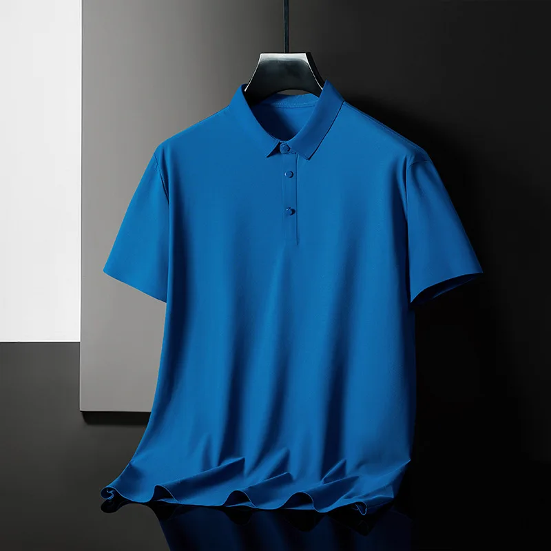 

Ice Silk POLO Shirt Men's Business Quick-drying T-shirt New Short-sleeved Golf Lapel Short-sleeved Summer Motorcycle Riding Suit