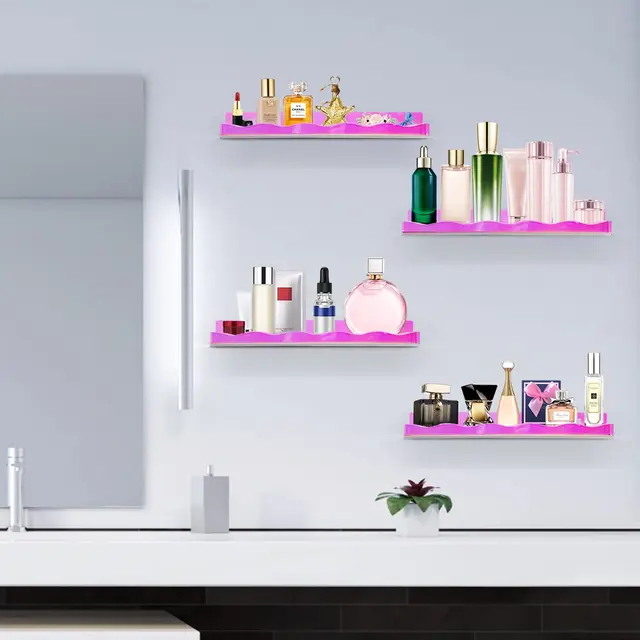 Afuly Estantes Flotantes Para Pared, Estante De Madera Blanca Con