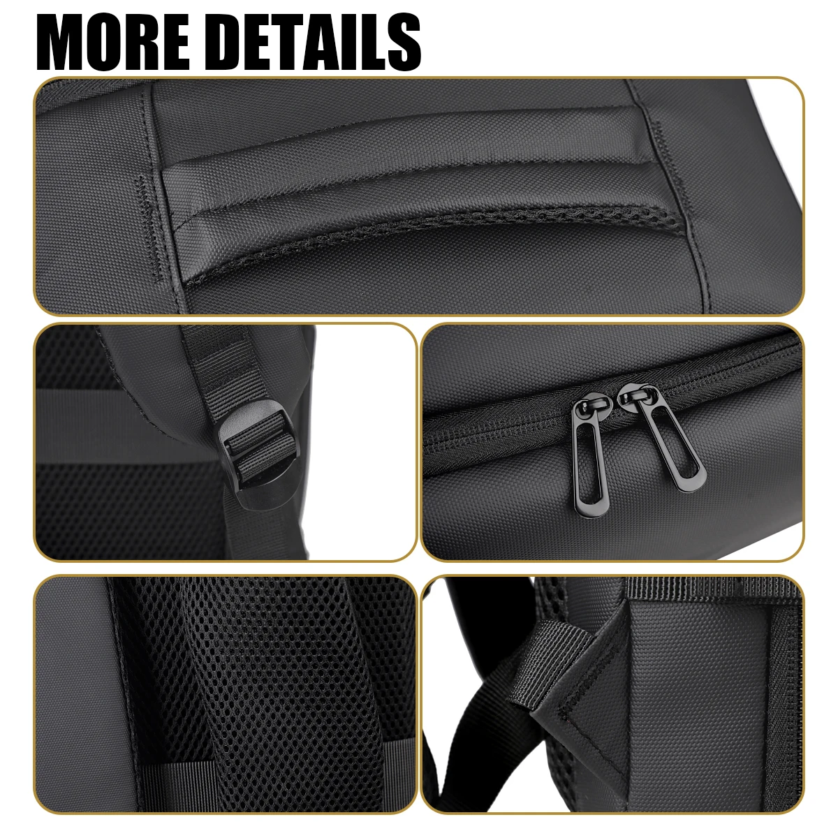 Urban Commuting Men's Large-Capacity Business Waterproof Backpack Travel Boarding Laptop Business Trip Backpack Women's Expandable Family Travel