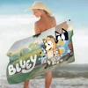 Cartoon B-Blueys Anime Beach Swimming Towel Soft Absorbent Washcloth Children's Gifts For Kids Travel Camping Gym 6