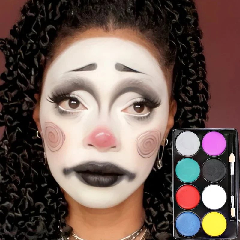 Body Face Painting 8 Colori Halloween Makeup Paint Kid Face Paint Vernici Per Il Viso Non Tossiche Insapore Safe Oil Paint Trucco Di Halloween