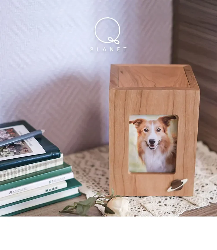 Pet Memorials Solid Wooden Boxes Hair Memorial Dogs Cats Rabbits Hospice Death Rituals