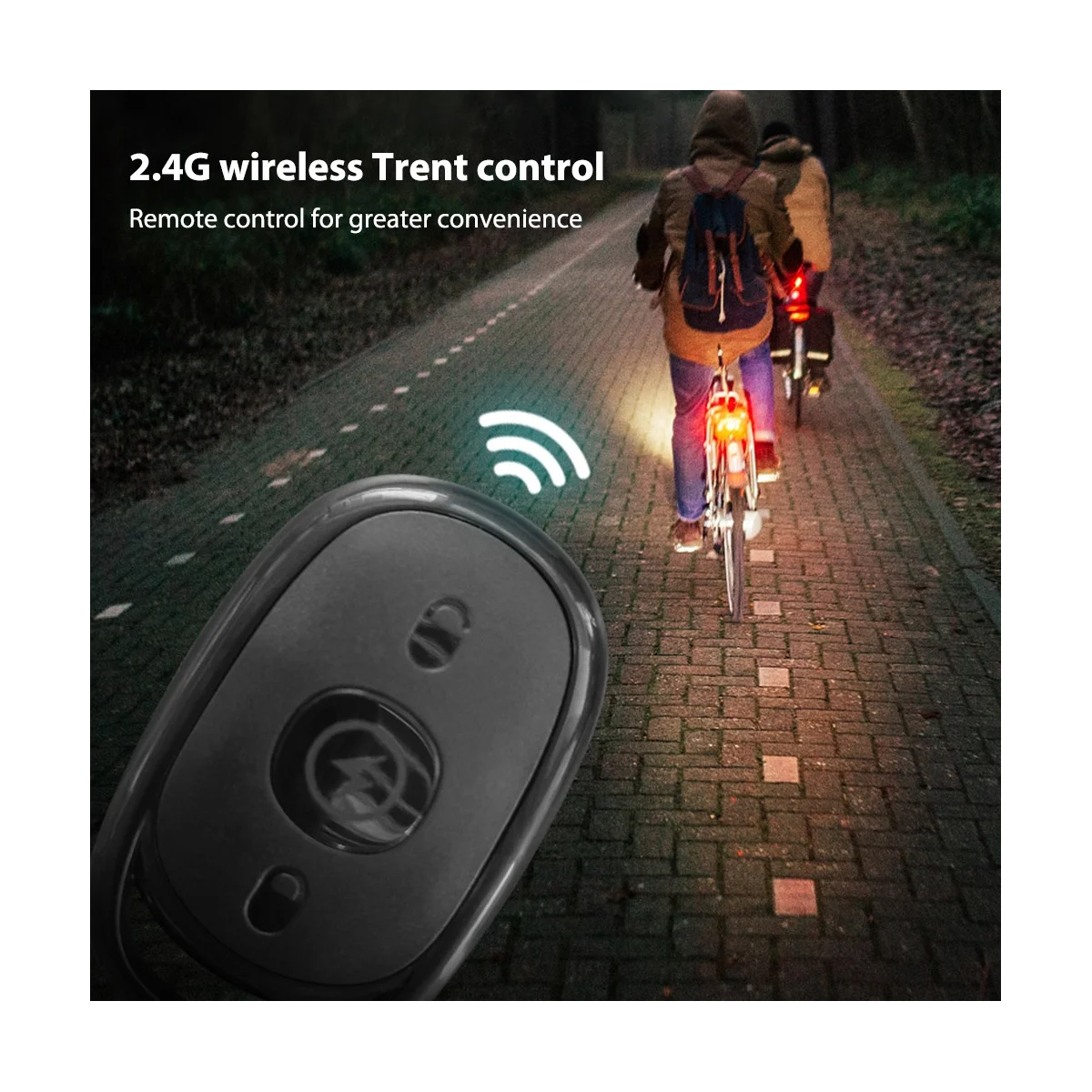 

4Pcs Wireless Remote Control LED Strobe Light for Car Motorcycle Bike 7 Colors Anti-Collision Flash Warning Lamp