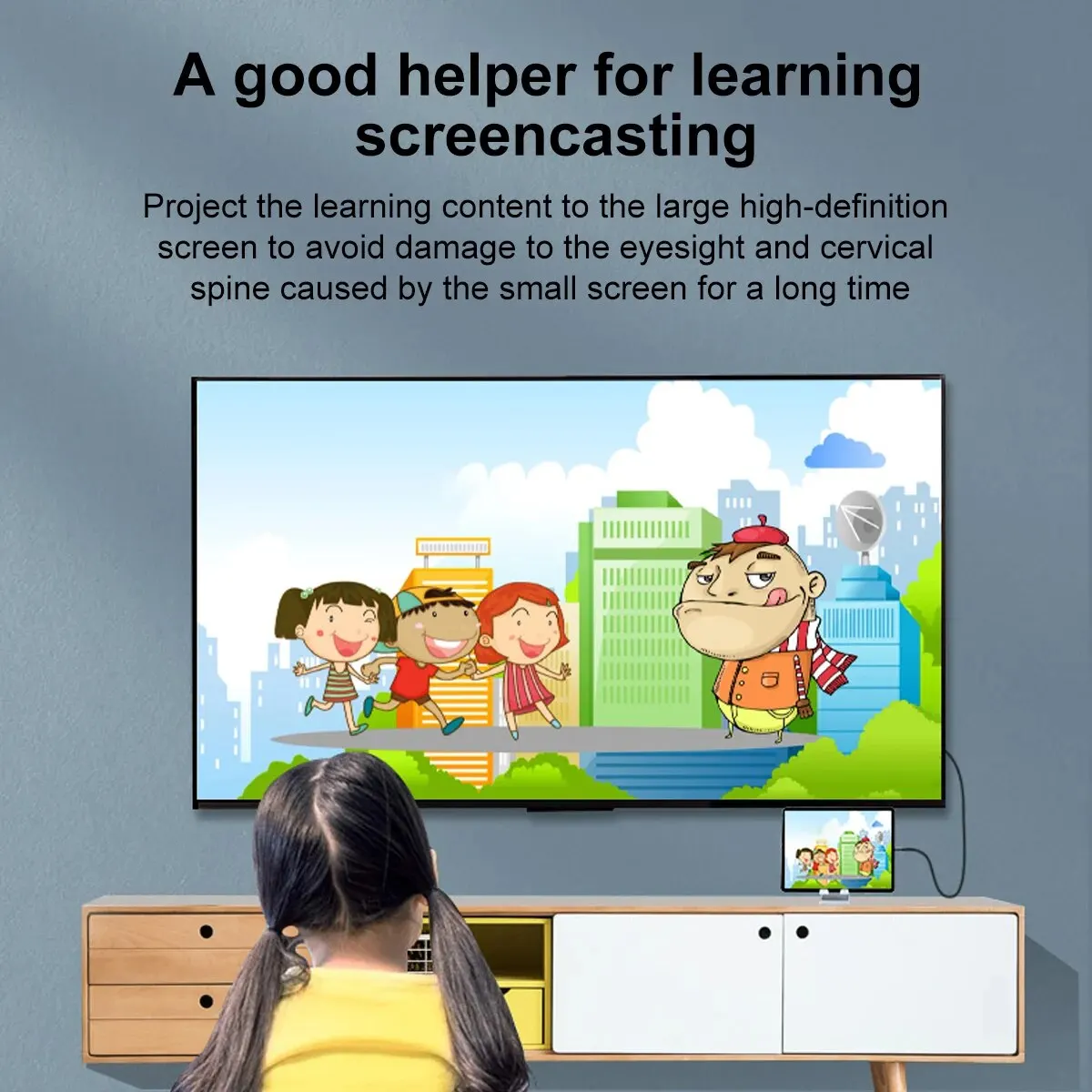 Ȩ ǽ USB C-HDTV ̺, USB C Ÿ-HDMI ̺, Ʈ 4/3,  15  ƽ ư ȣȯ, 6.6FT, 4K @ 60Hz