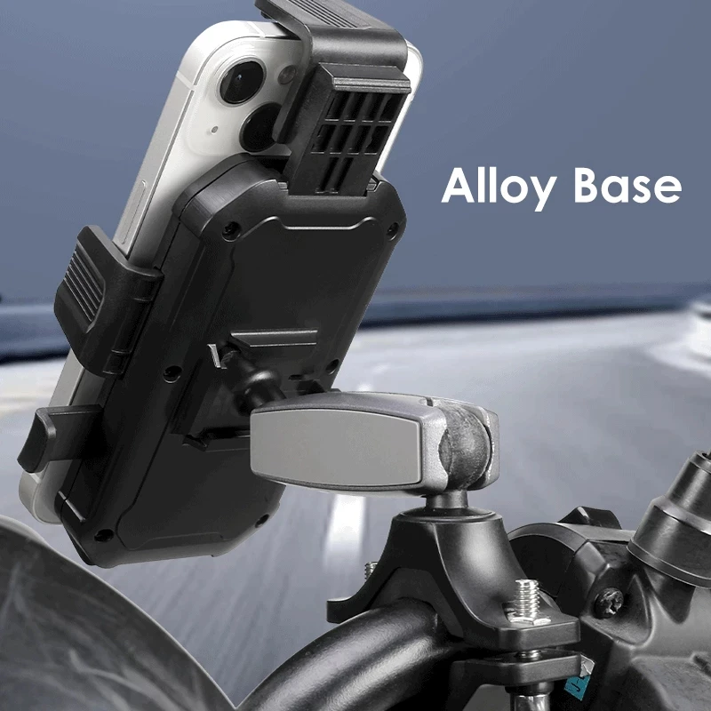 2023 Aluminum Motorcycle Phone Holder with Anti Vibration Device 360°  Rotation Bike Phone Mount for Motorbike Bicycle ATV/UTV - AliExpress