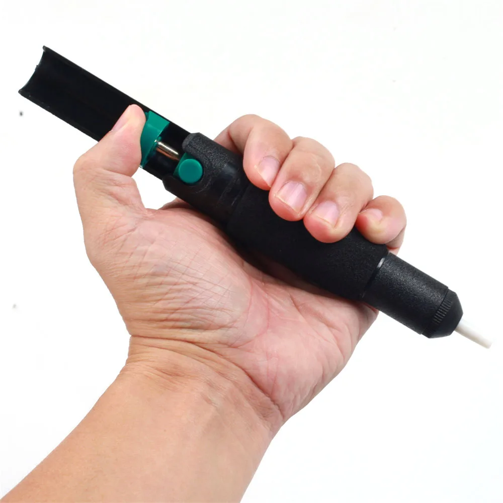 

Aluminum Metal Desoldering Suction Tin Pump Soldering Sucker Pen Vacuum Removal Tool Iron Desolder Hand Welding Tool