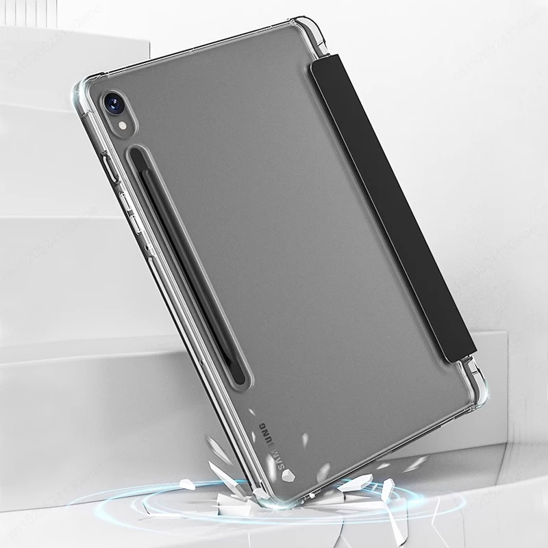 For Samsung Tab S7 S8 S9 11 FE 10.9 Plus S10 12.4 inch Case Magnetic Smart Cover For Tab A9 8.7" Plus 11" A8 Pencil Holder Funda 4
