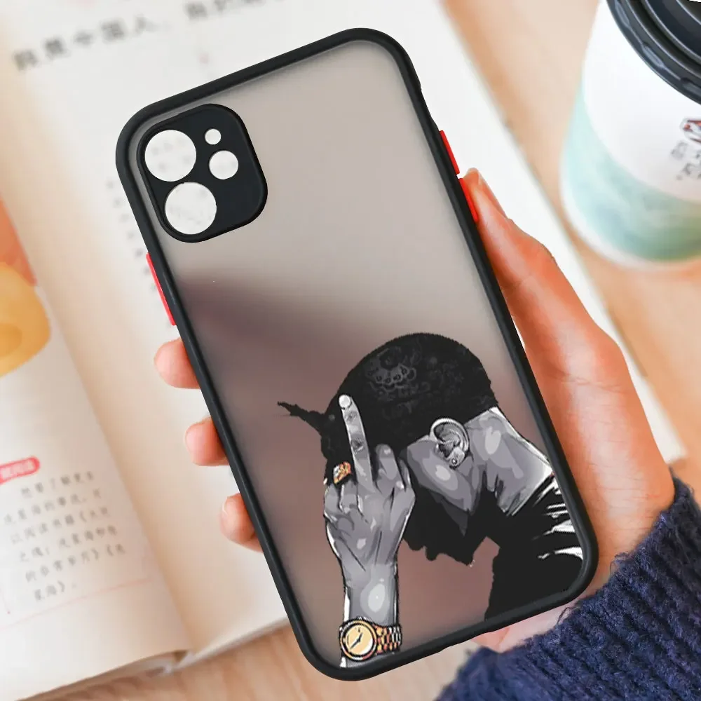 thumbnail image 1 of Rapper 2Pac Tupac Shakur Phone Case for IPhone 15 14 13 12 11 Pro Max Mini X XS Max XR 8 7 Plus SE2 Shockproof Hard Cover Fundas, 1 of 5