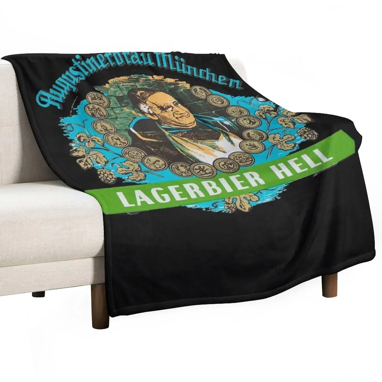 

New Augustiner Munich Beer...Lagerbier Hell Classic T-Shirt Throw Blanket sofa bed blankets and throws for babies Blankets