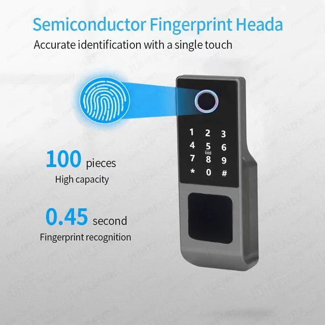 Outdoor Waterproof Tuya Smart Lock with Remote Control IC Card Digital Key-pad Electronic Biometria Security Lock For Gate Door 3
