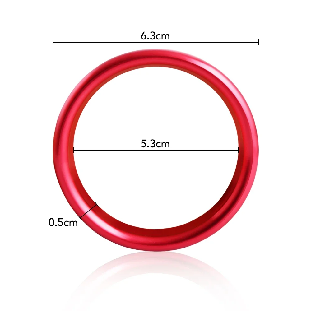 Car Air Center Console Outlet Trim Inner Ring Cover For Audi A3 8V S3 2014-2019 AUDI Q2 Sportback Sedan Accessories Car Styling 4