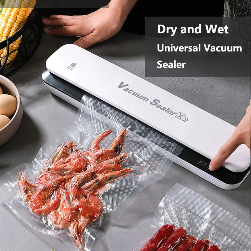 XiaomiElectricFoodVacuumSealer110V220VHomeKitchenVacuumPacker
