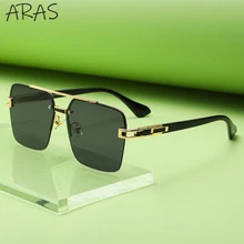

Fashion Rimless Square Sunglasses Men Women 2022 New Fashion Luxury Brand Oversized Sun Glasses Male Vintage Frameless Eyewear