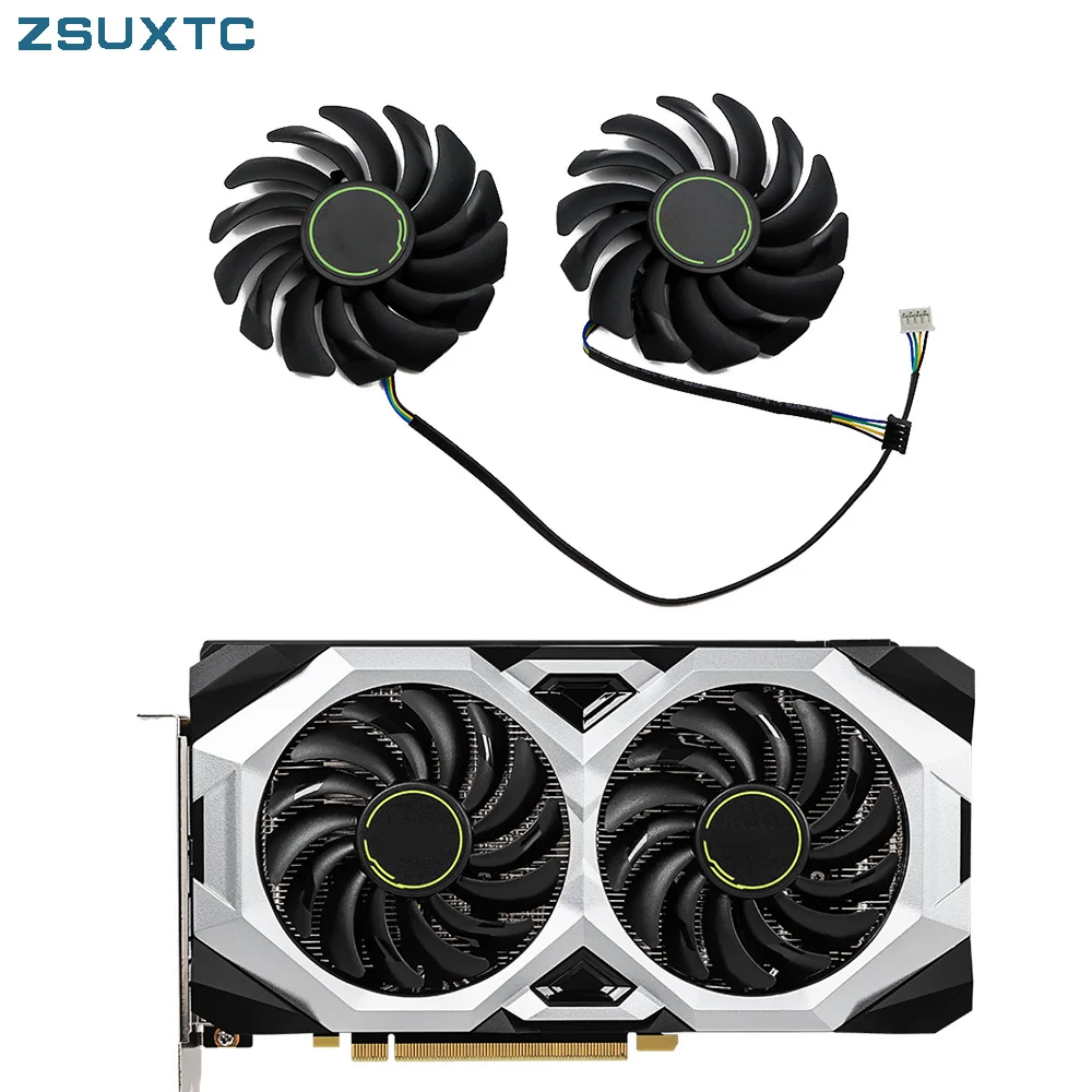 2 Pz/Lotto 87Mm Ventola Di Raffreddamento Muslimex Per Msi Geforce Gtx 1660 Ti Super Rtx 2060 2070 2080 Ventus Xs Oc Ventola Grafica Di Raffreddamento