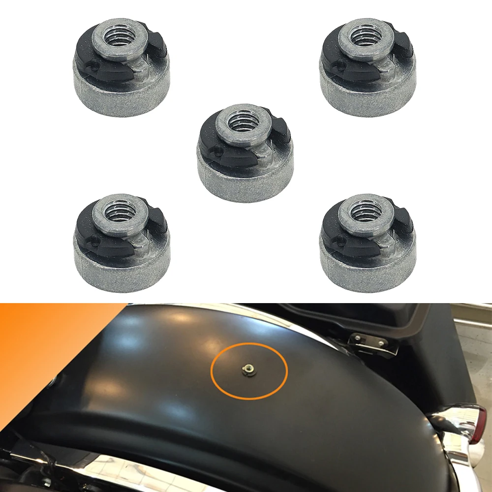Motorcycle Rear Fender Seat Nut Kit For Harley Sportster Street Bob